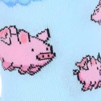 CTM® Women's Fun and Cute Novelty Animal Socks (1 Pair) - Flying Pigs