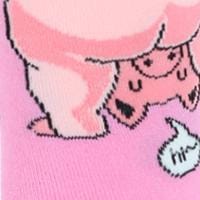 CTM® Women's Fun and Cute Novelty Animal Socks (1 Pair) - Cheeky Piggie