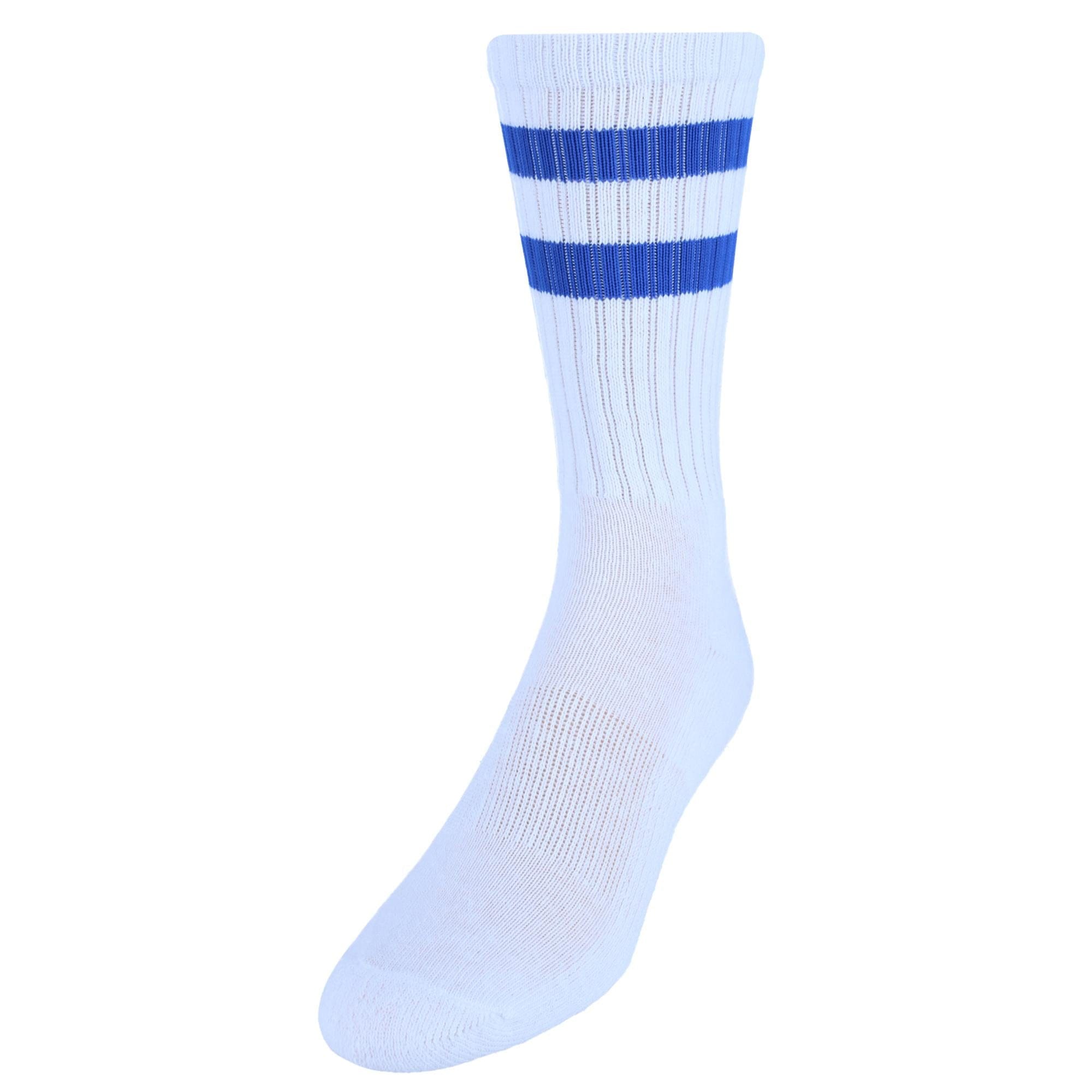 CTM® Men's Crew Striped Socks (3 Pairs) - Men's Crew Striped Socks (3 Pairs)