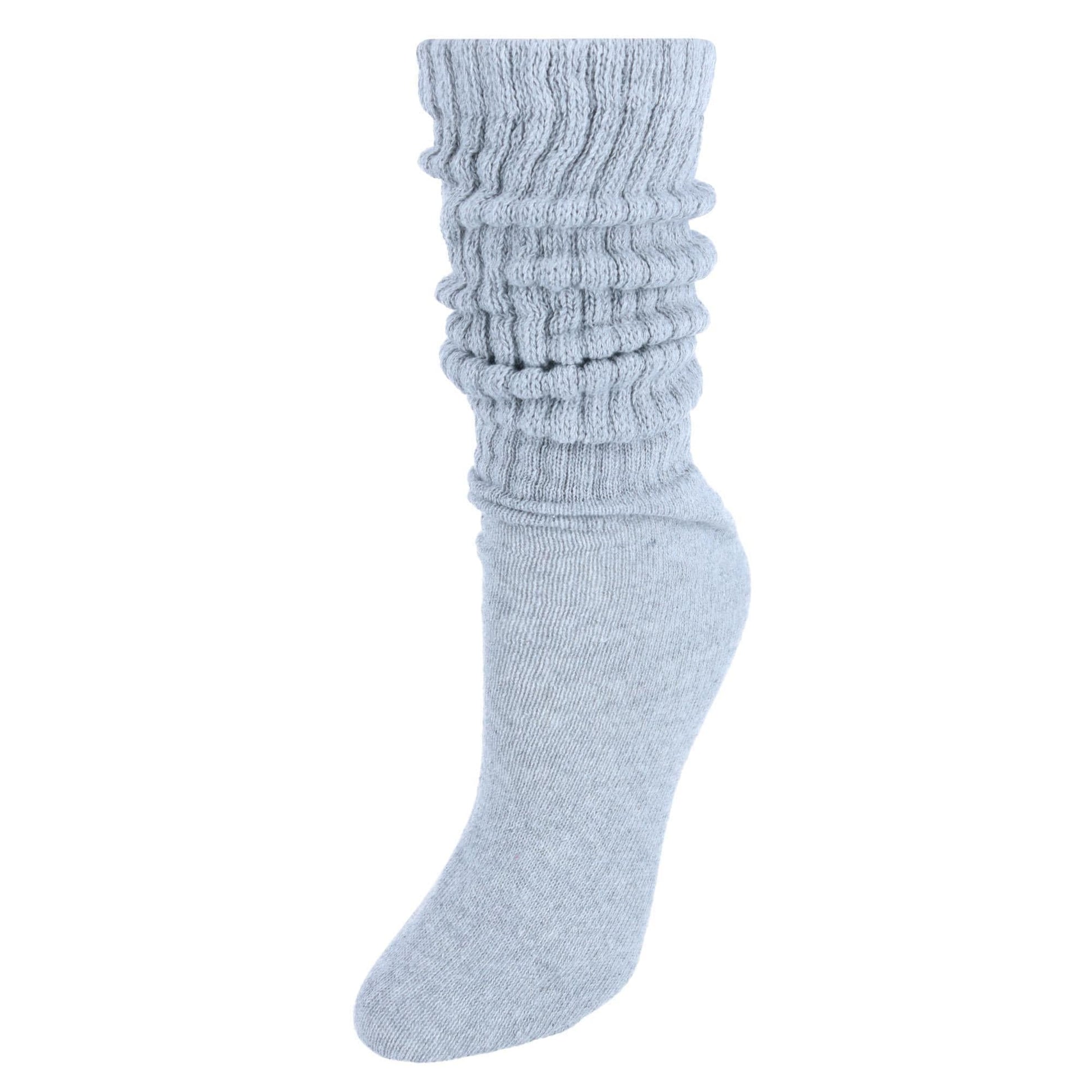 CTM® Women's Super Soft Slouch Socks (1 Pair) - Grey