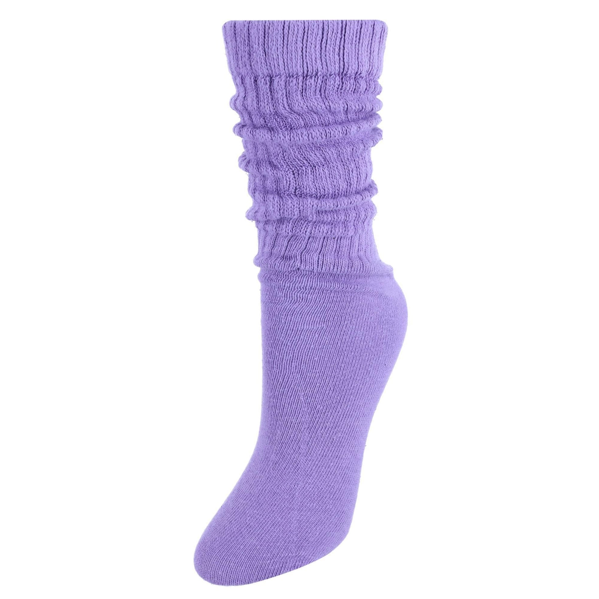 CTM® Women's Super Soft Slouch Socks (1 Pair) - Lavender
