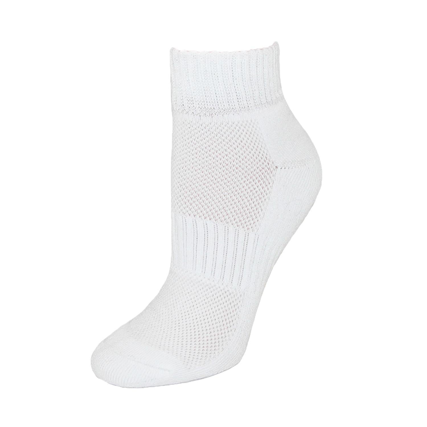 CTM® Women's Cotton Blend Arch Support Ankle Sock (Pack of 3)
