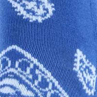 CTM® Men's Asombroso Bandana Socks (1 Pair) - Royal Blue