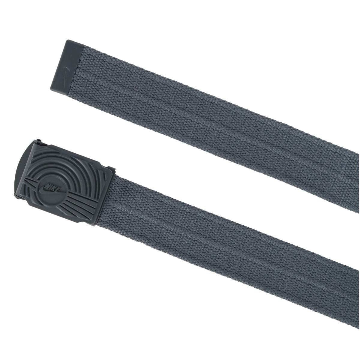 Nike Men's Ribbed Web Belt with Dunk Inspired Buckle - Dark Gray