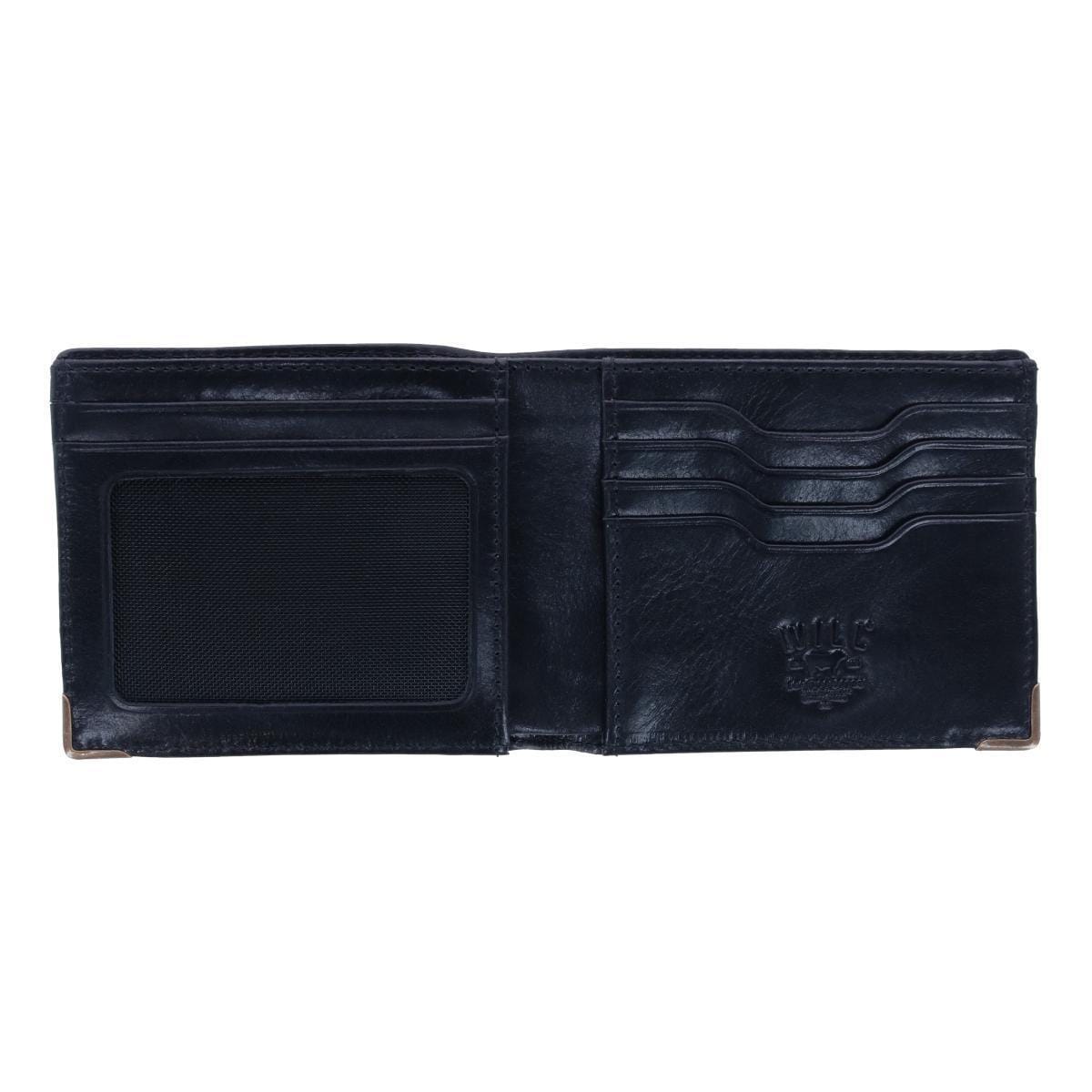 Will Leather Goods Men's William Magnate Billfold Wallet - Black