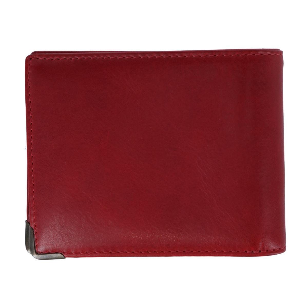 Will Leather Goods Men's William Magnate Billfold Wallet - Red