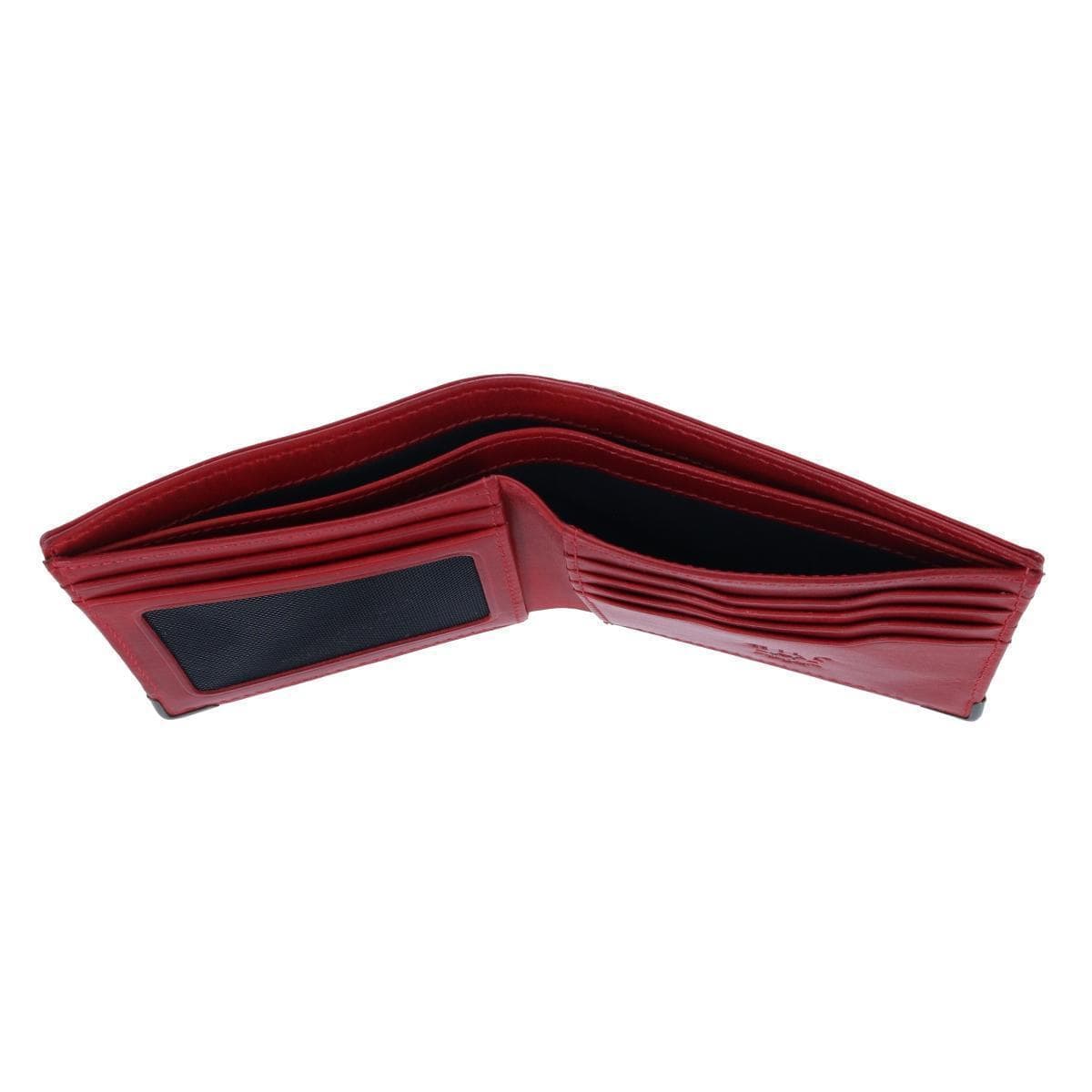 Will Leather Goods Men's William Magnate Billfold Wallet - Red