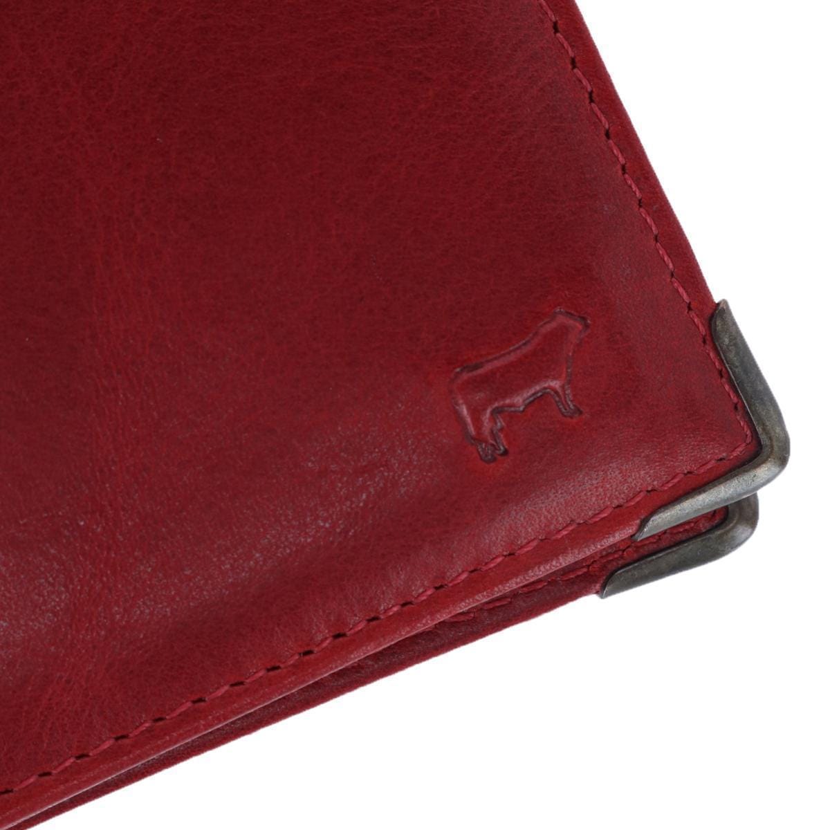 Will Leather Goods Men's William Magnate Billfold Wallet - Red