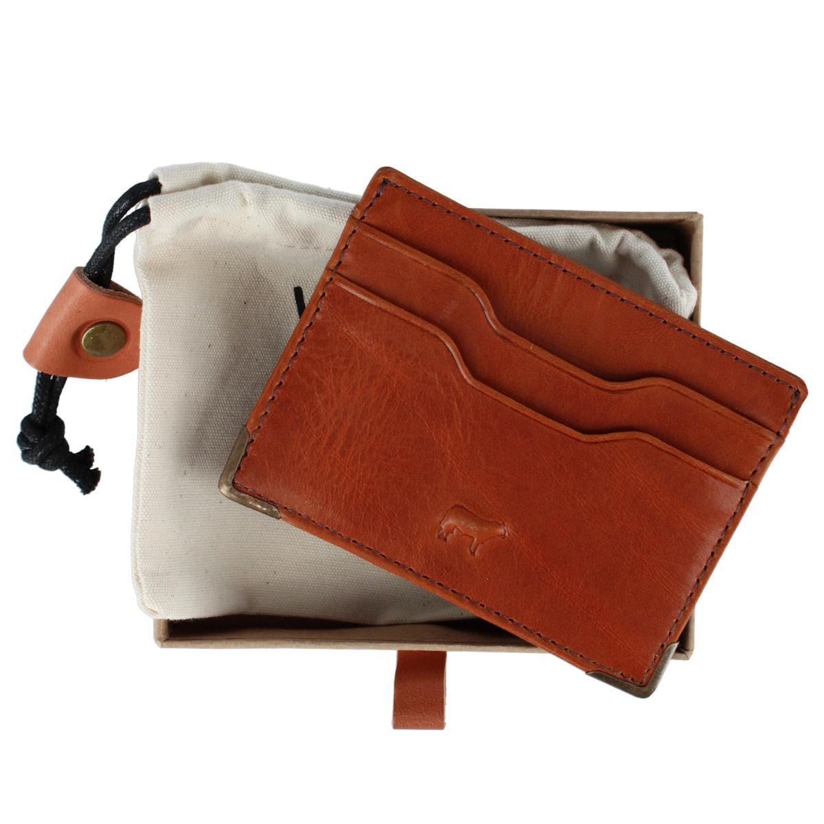 Will Leather Goods Men's William Card Case - Cognac