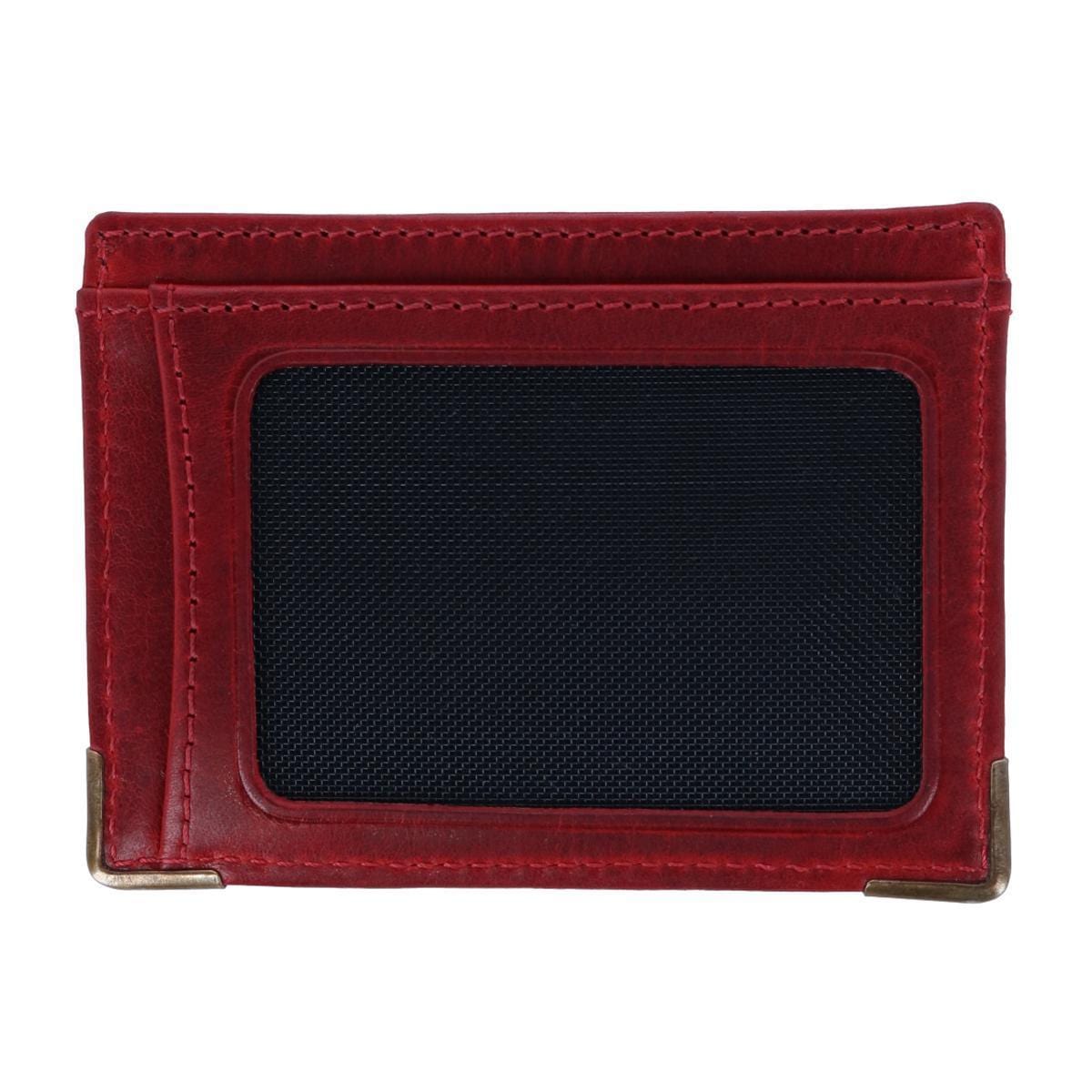 Will Leather Goods Men's William Card Case - Red