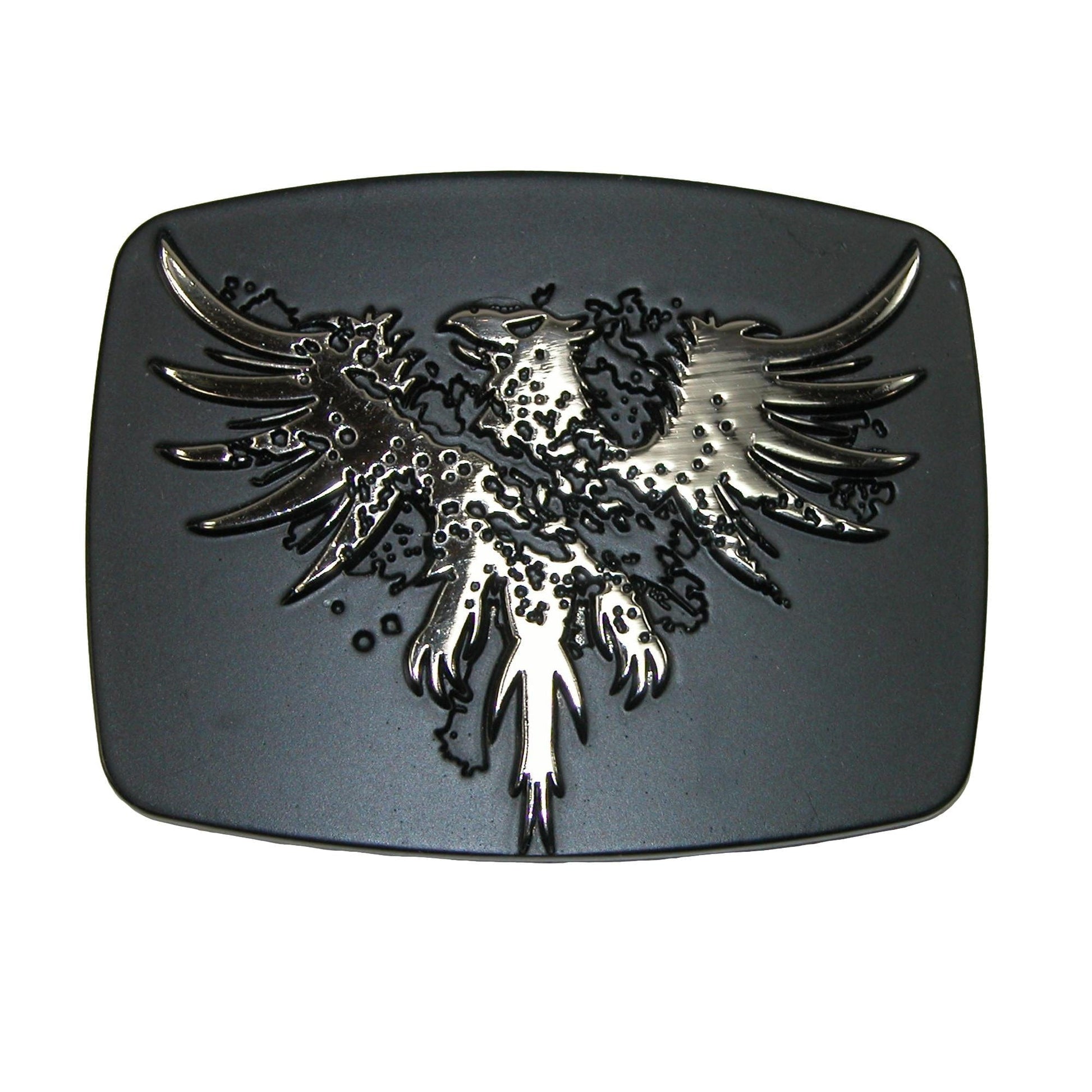 Chrome Phoenix Belt Buckle - Silver