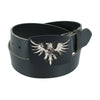 CTM® Men's Leather Bridle Belt with Phoenix Belt Buckle (2 Buckle Set)