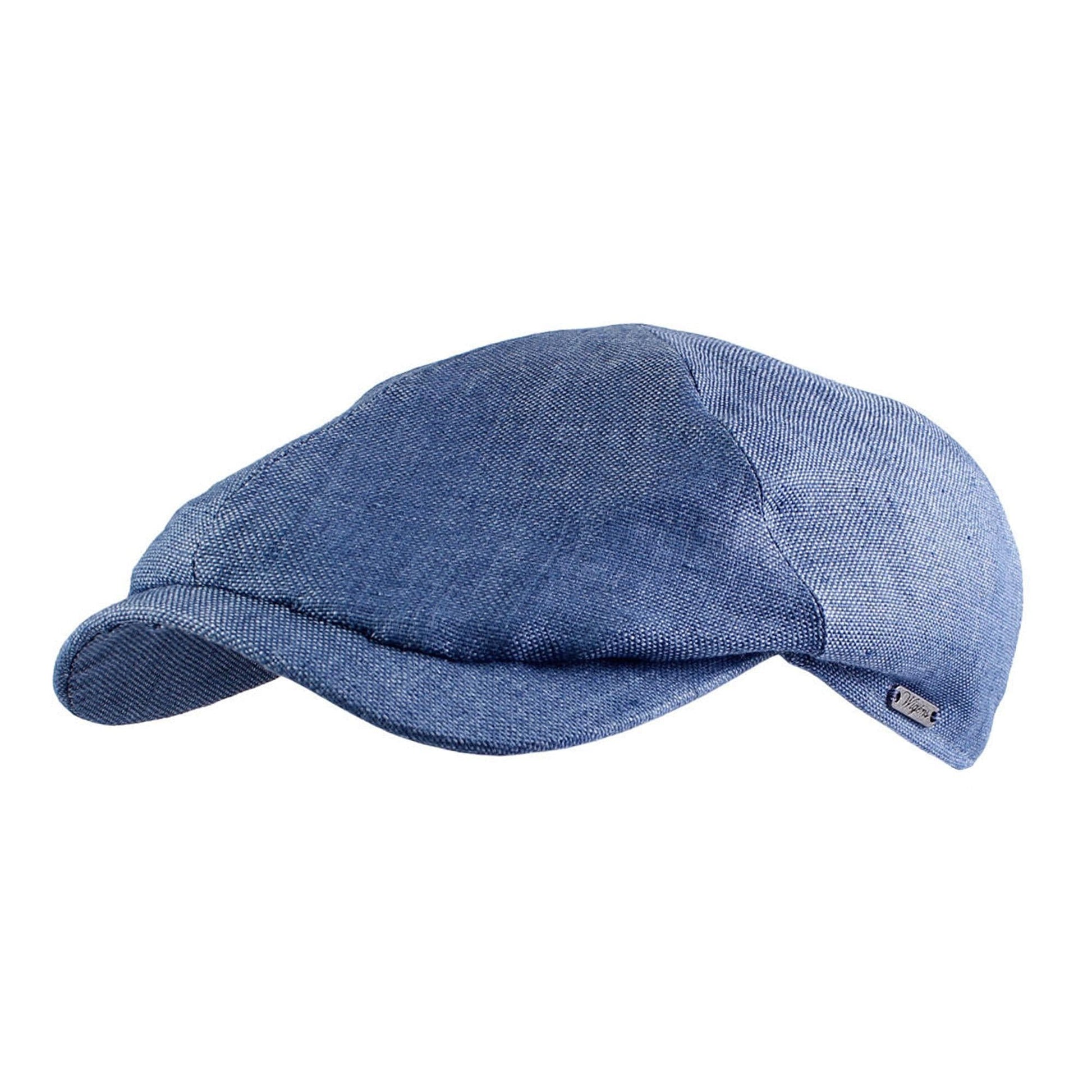 Wigens Men's Hopsack Linen Slim Newsboy Cap - Men's Hopsack Linen Slim Newsboy Cap