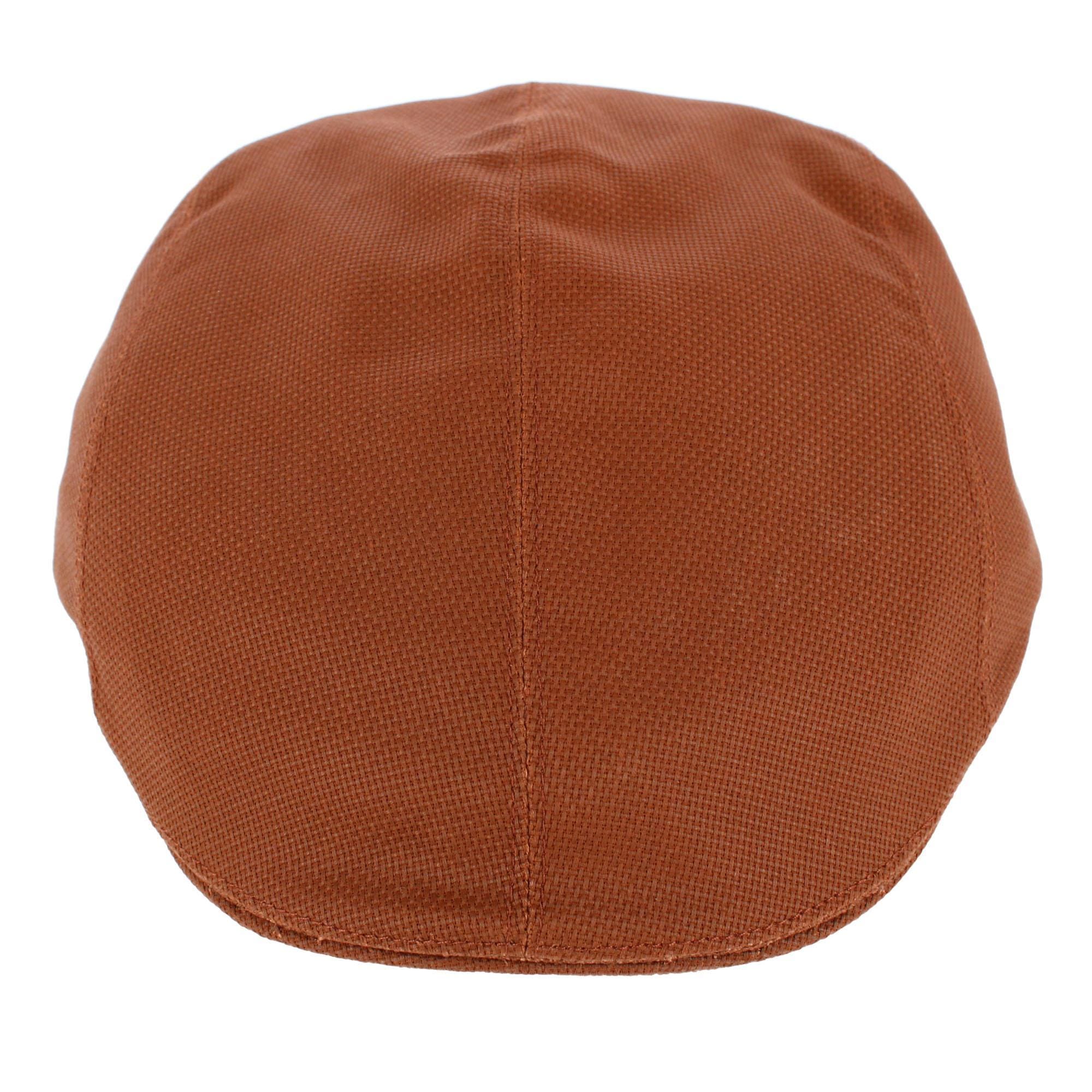 Wigens Men's Canvas Dyed Modern Ivy Cap - Orange