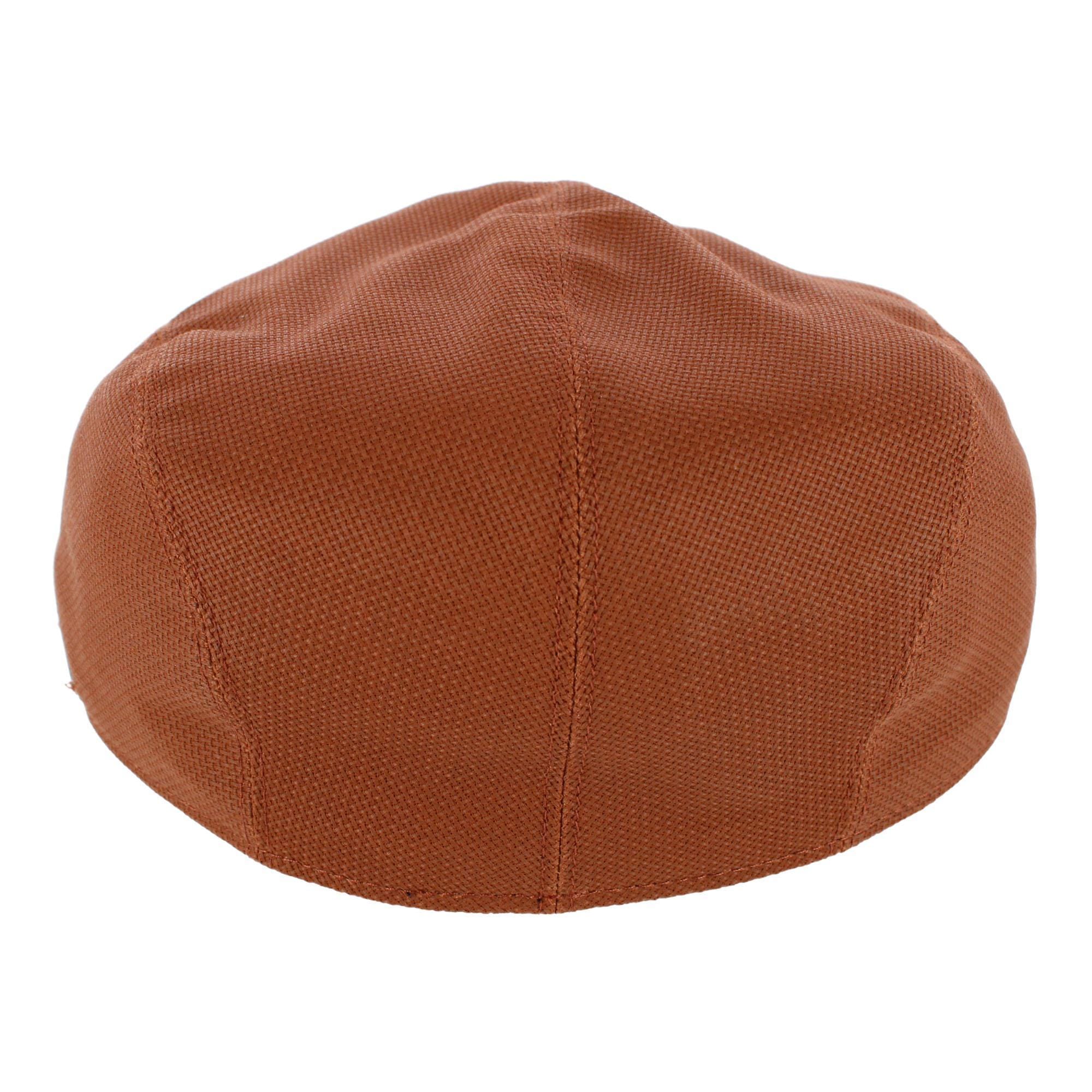 Wigens Men's Canvas Dyed Modern Ivy Cap - Orange
