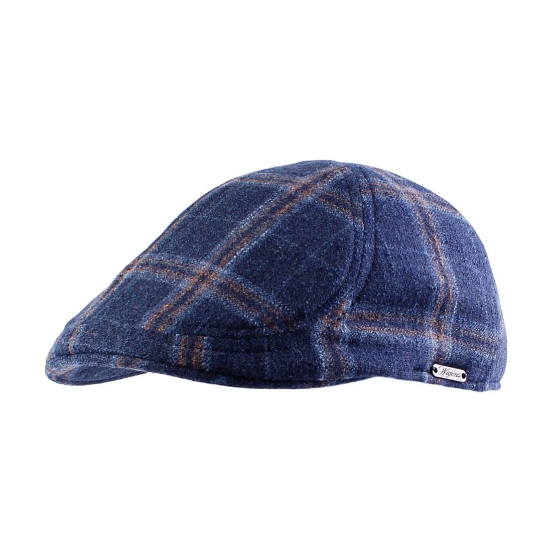 Wigens Men's Italian Check Wool Pub Cap - Men's Italian Check Wool Pub Cap