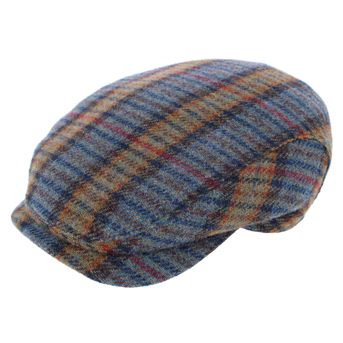 Wigens Men's Rustic Check Ivy Contemporary Cap - Blue