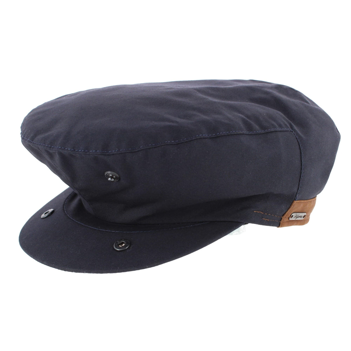 Wigens Men's Waxed Vintage Ivy Cap - Navy