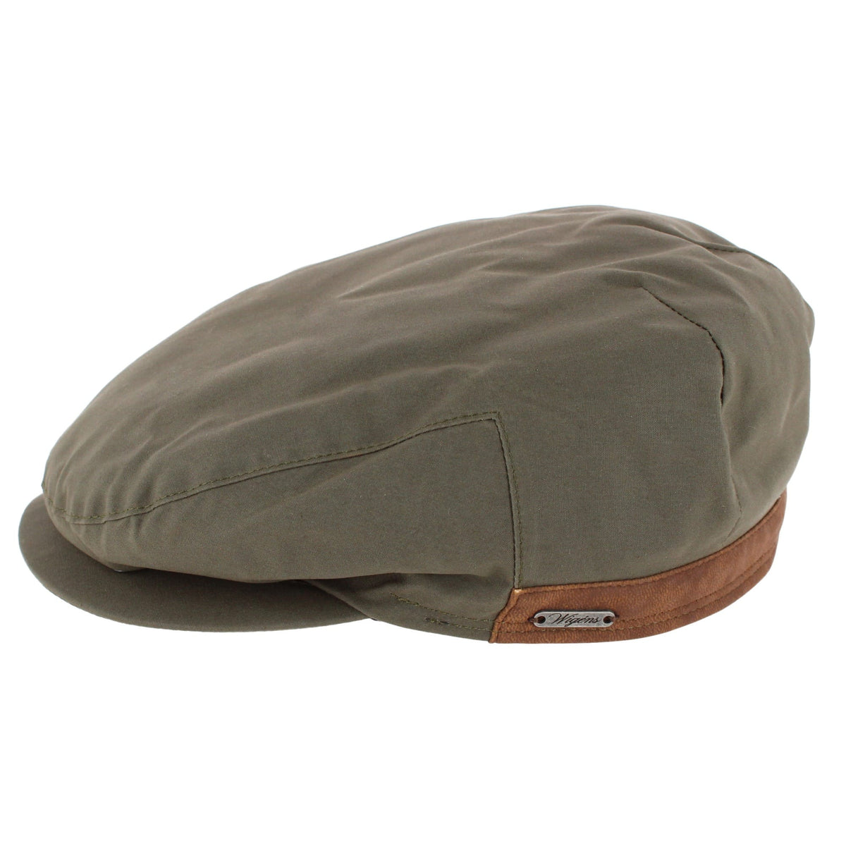 Wigens Men's Waxed Vintage Ivy Cap - Olive