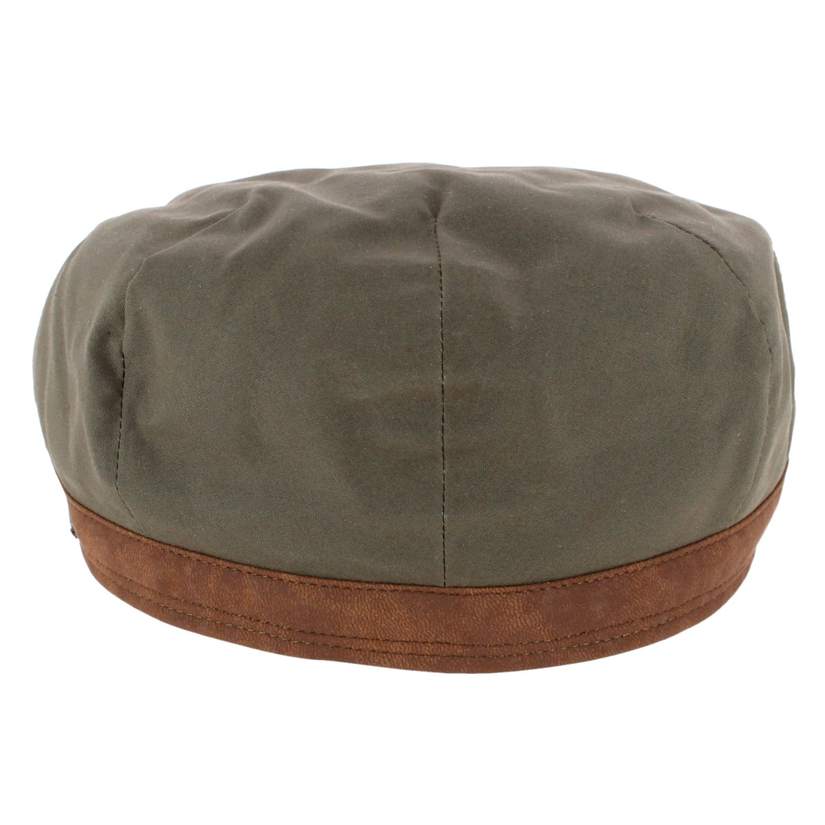 Wigens Men's Waxed Vintage Ivy Cap - Olive