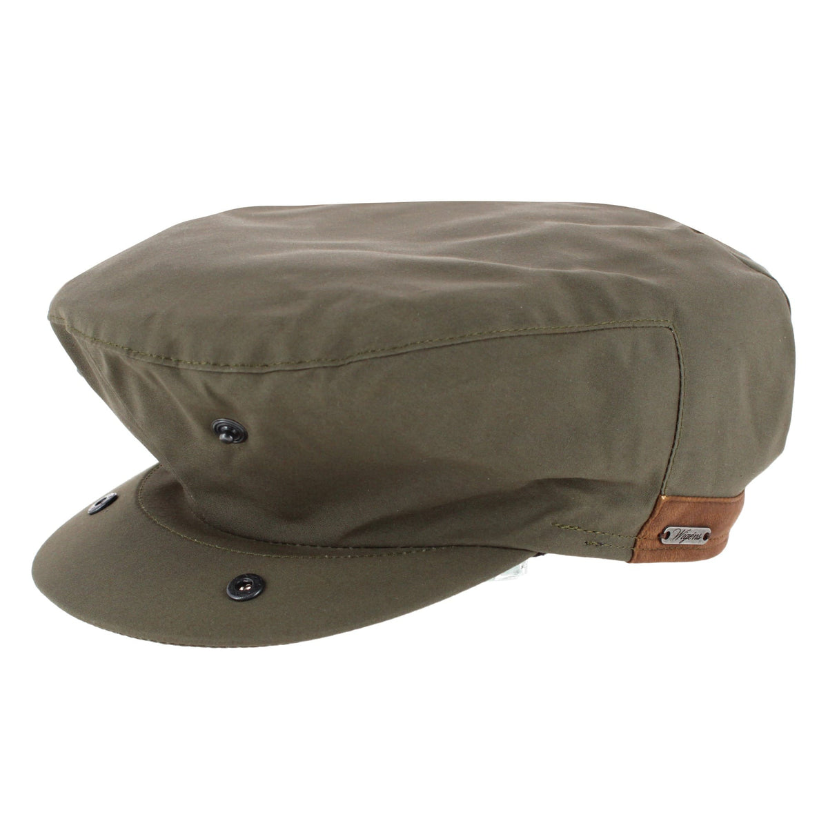 Wigens Men's Waxed Vintage Ivy Cap - Olive