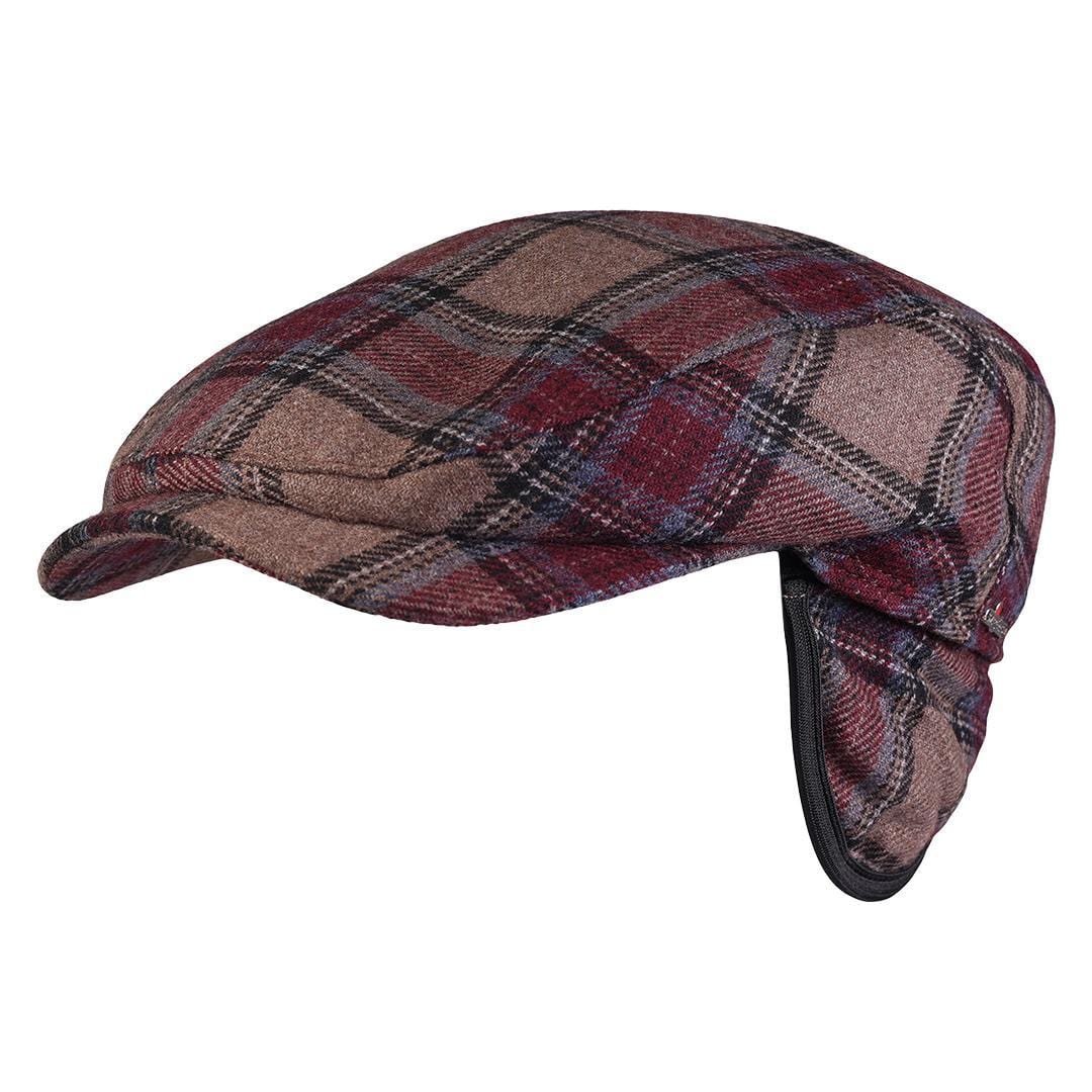 Wigens Men's Tartan Plaid Ivy Contemporary Earflap Cap - Men's Tartan Plaid Ivy Contemporary Earflap Cap