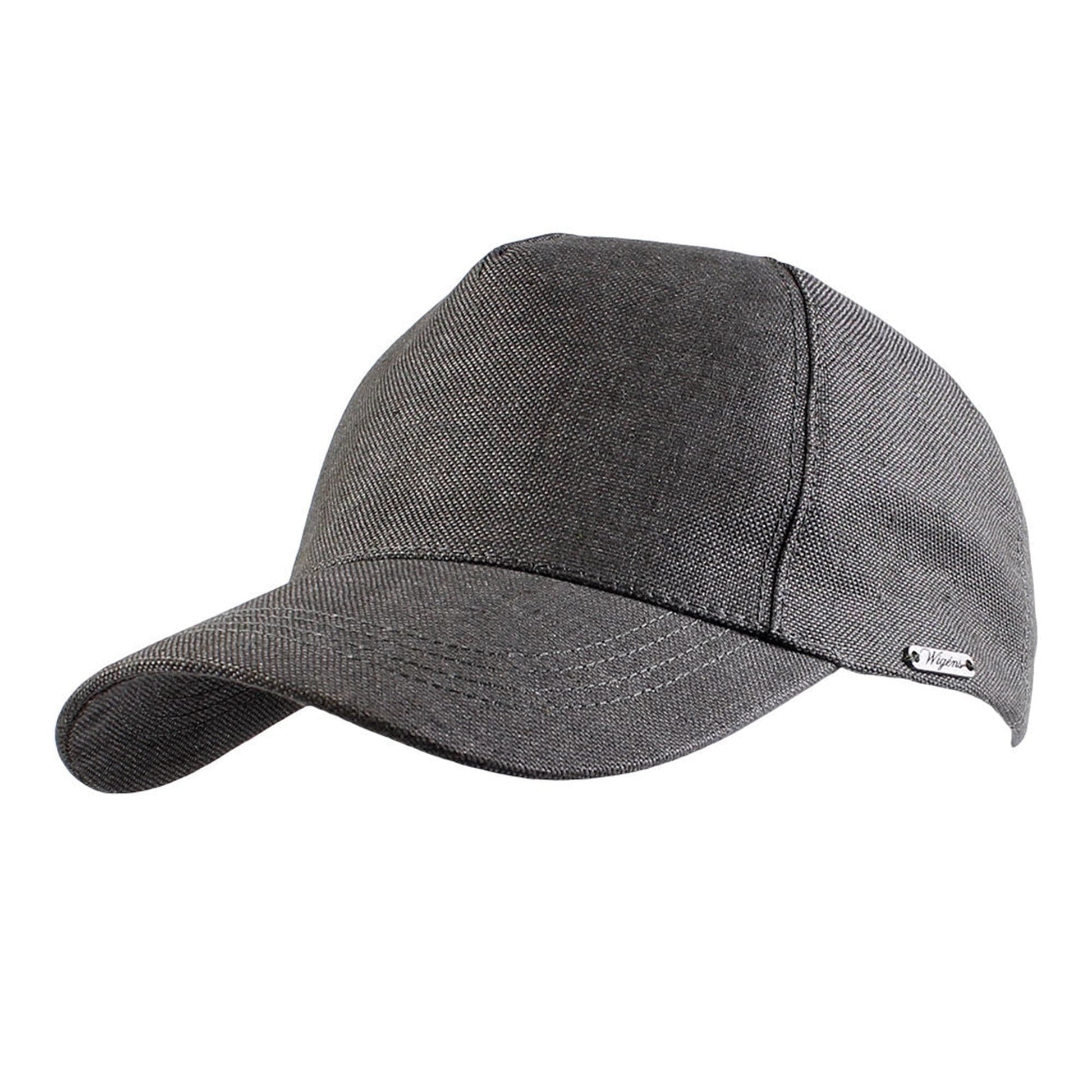 Wigens Men's Hopsack Linen Contemporary Baseball Cap - Dark Olive