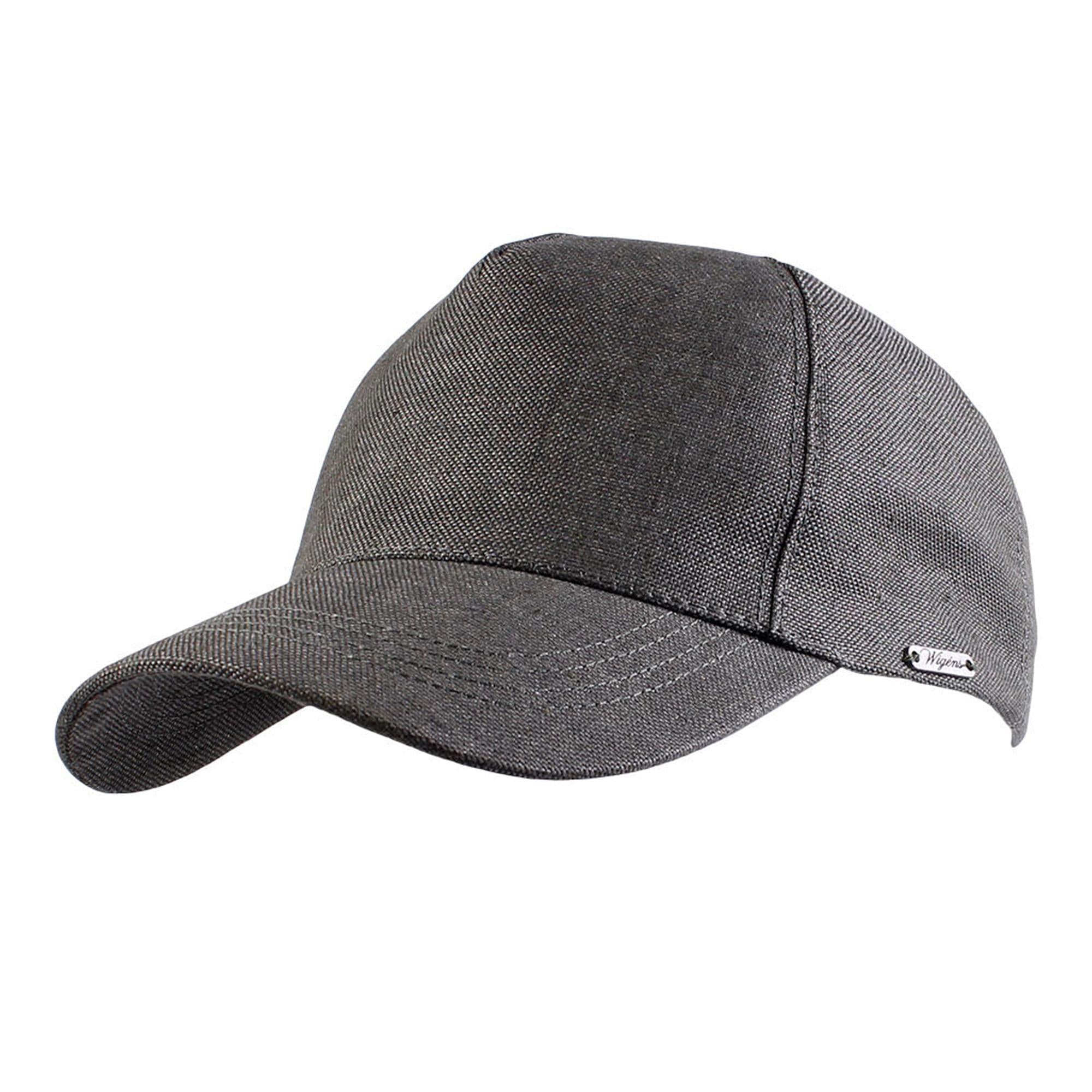 Wigens Men's Hopsack Linen Contemporary Baseball Cap - Dark Olive