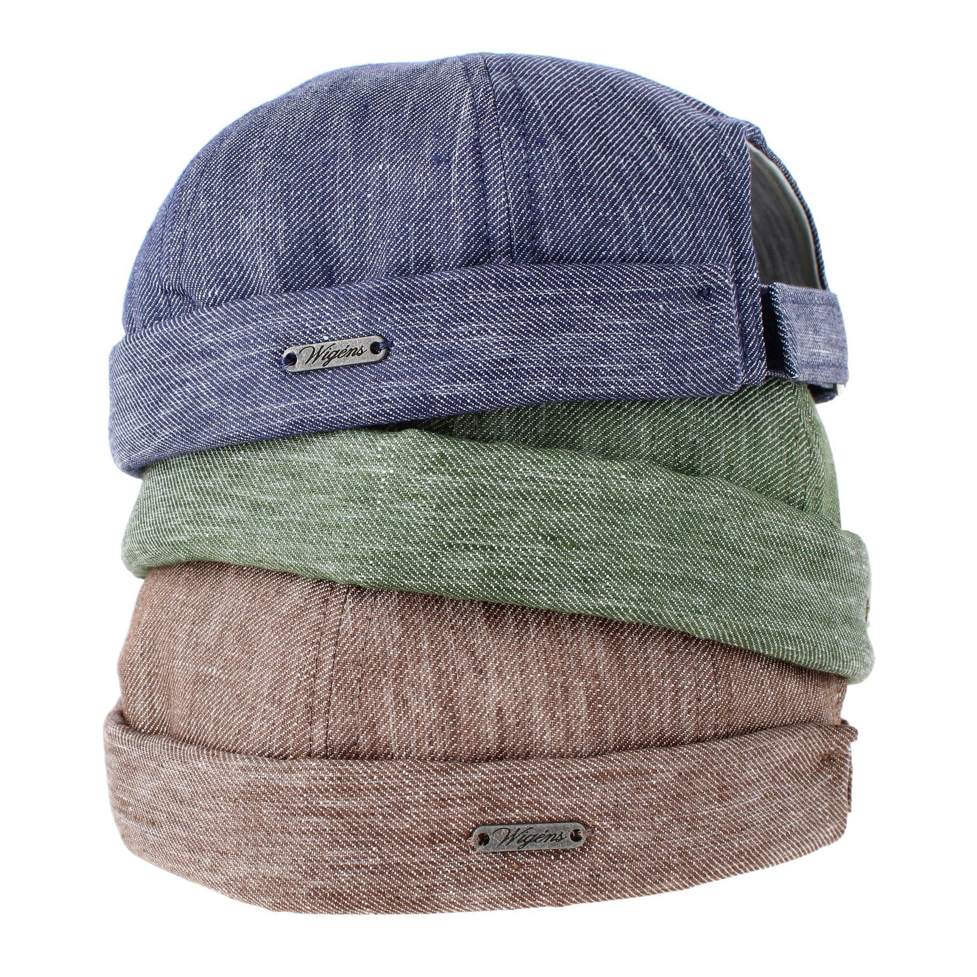Wigens Men's Denim Linen Docker Cap
