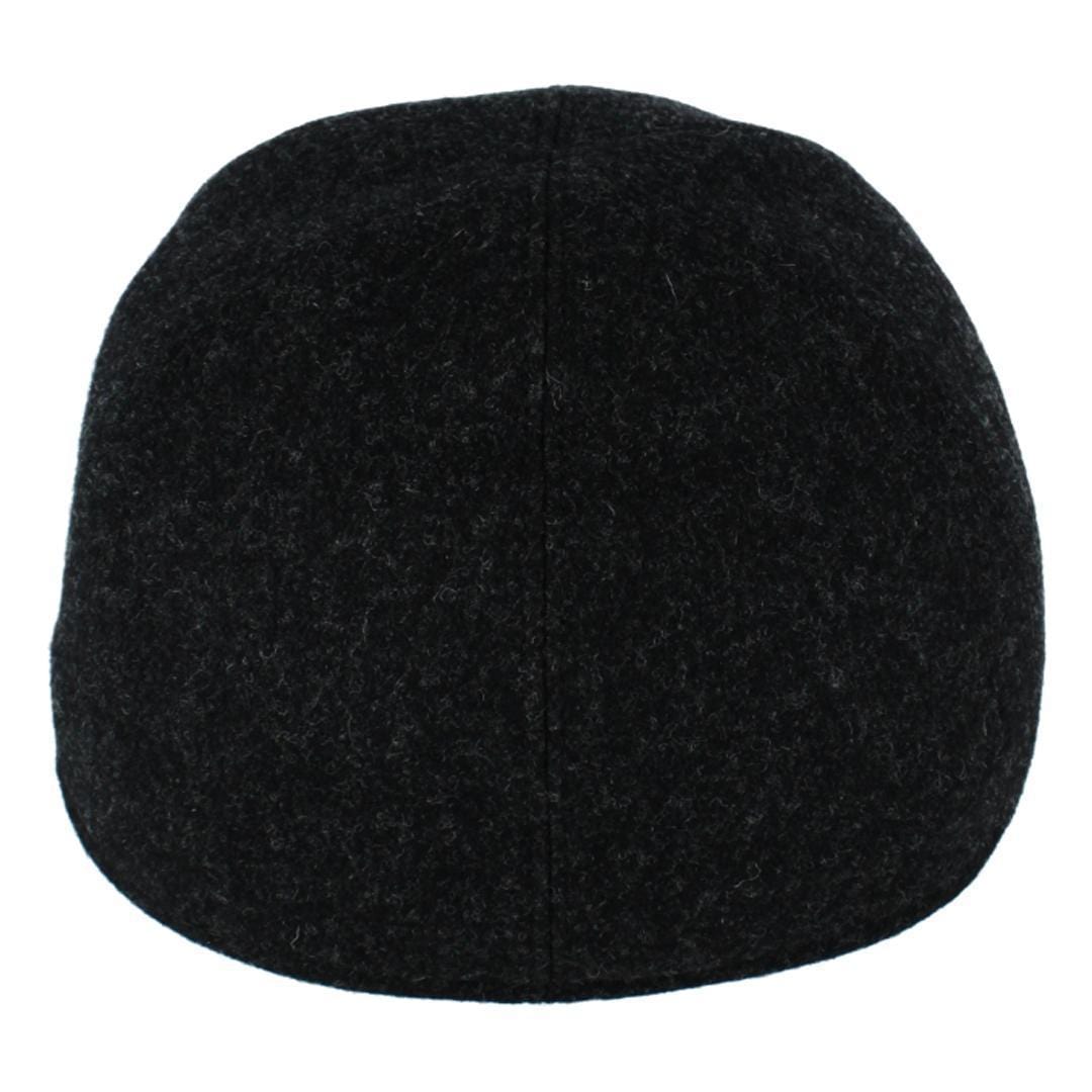 Wigens Men's Classic Wool Baseball Earflap Cap - Dark Gray
