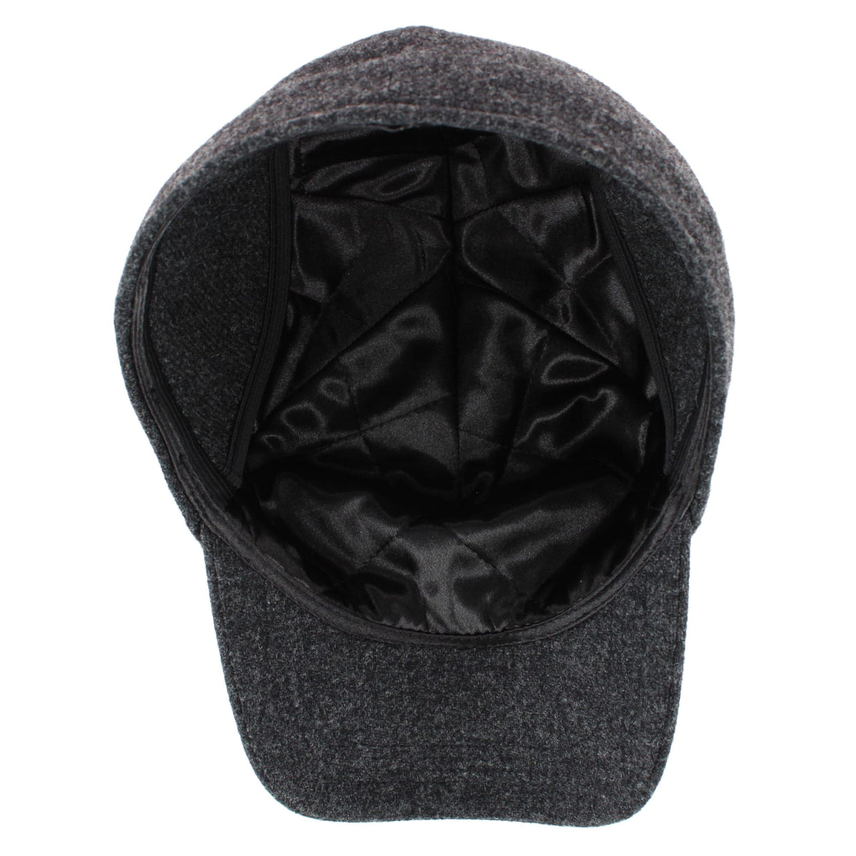 Wigens Men's Shetland Wool Earflap Cap - Dark Gray