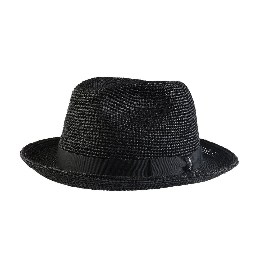 Wigens Men's Raffia Straw Hat with Grosgrain Hatband