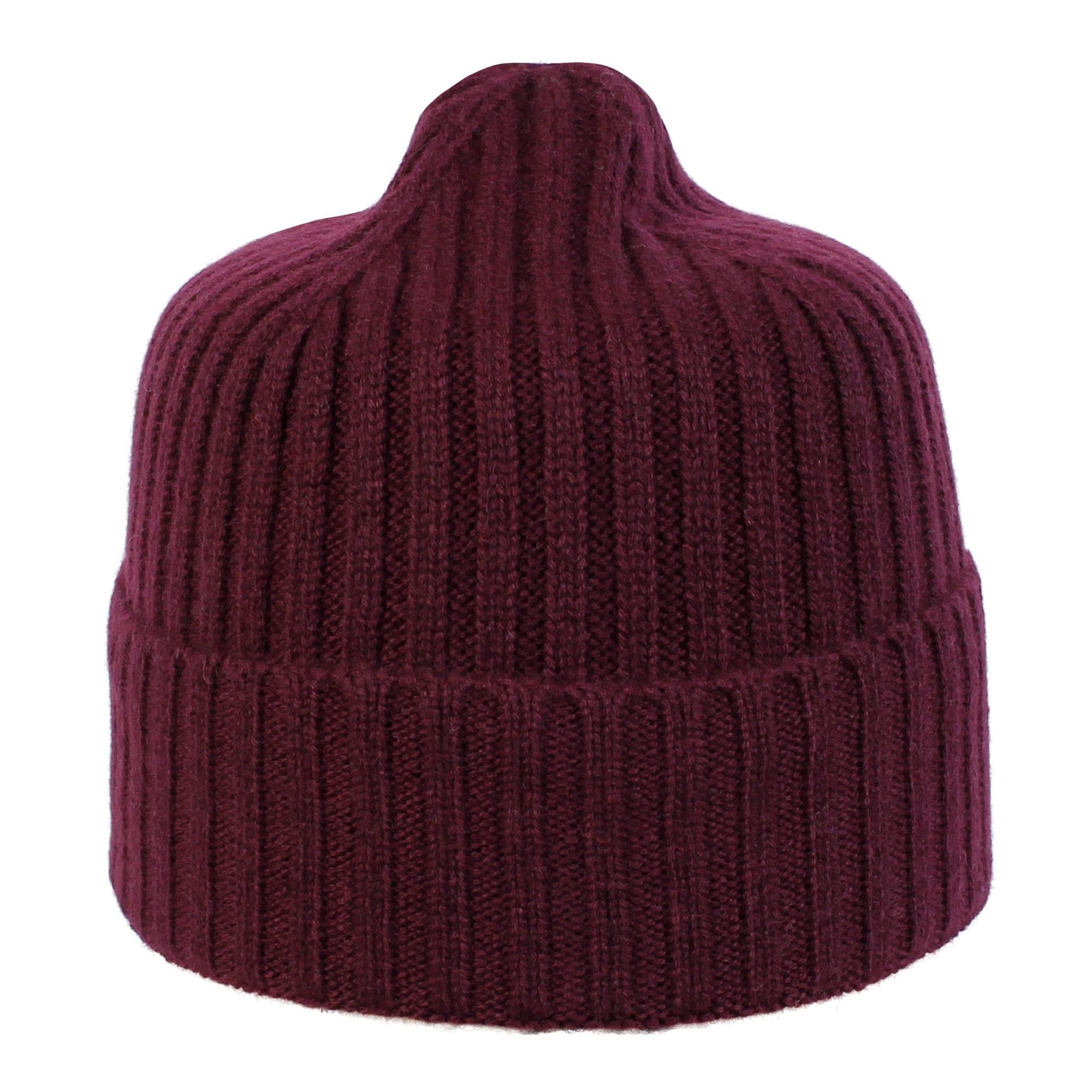 Wigens Unisex Cashmere Rib Knitted Beanie - Unisex Cashmere Rib Knitted Beanie
