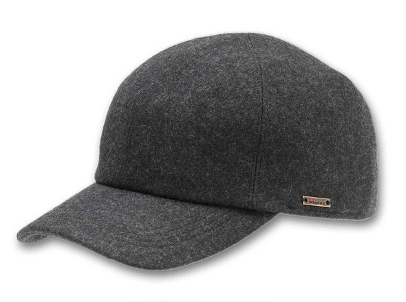 Men's Wool Baseball Cap with Earflaps