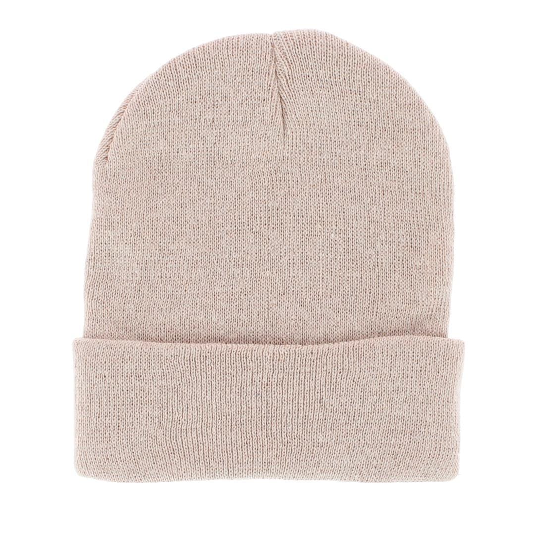 CTM® Adult One Size Winter Beanie Hat and Gloves Set by Wootie - Beige