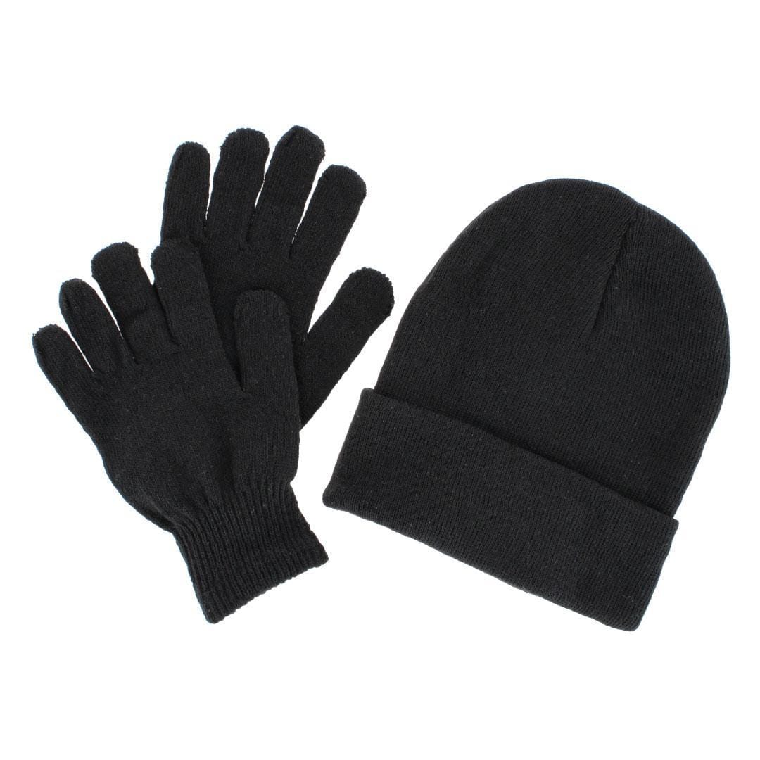 CTM® Adult One Size Winter Beanie Hat and Gloves Set by Wootie