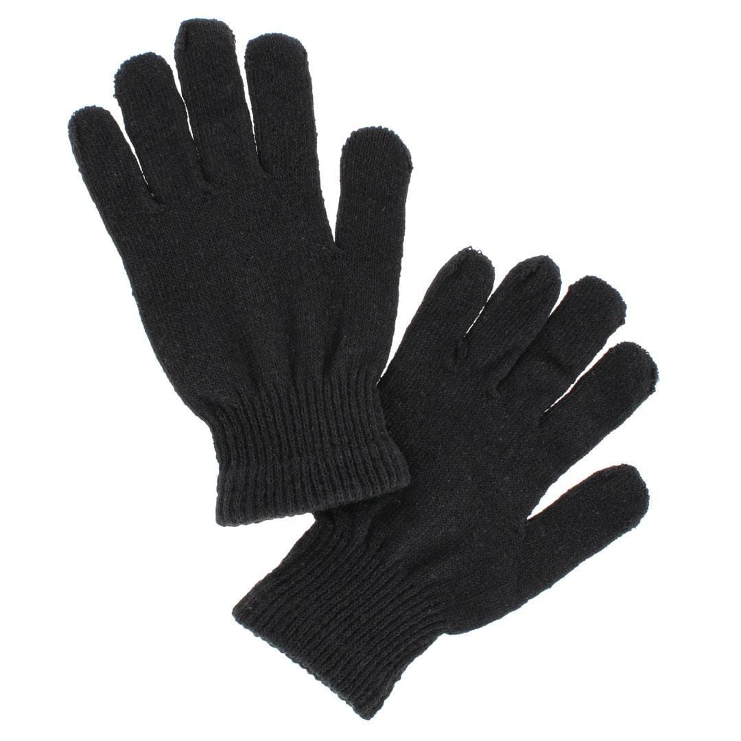 CTM® Adult One Size Winter Beanie Hat and Gloves Set by Wootie - Black