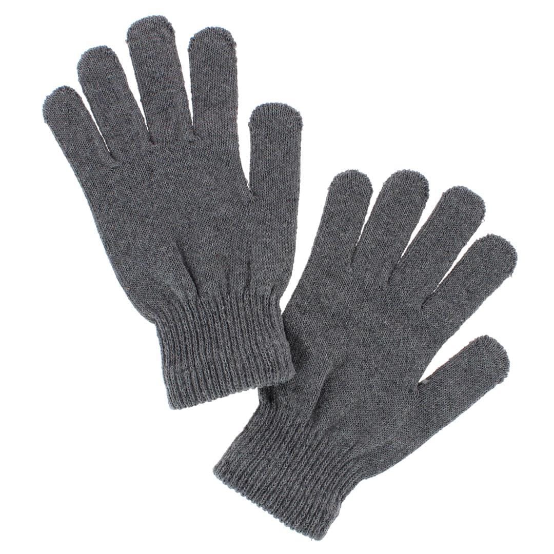 CTM® Adult One Size Winter Beanie Hat and Gloves Set by Wootie - Gray