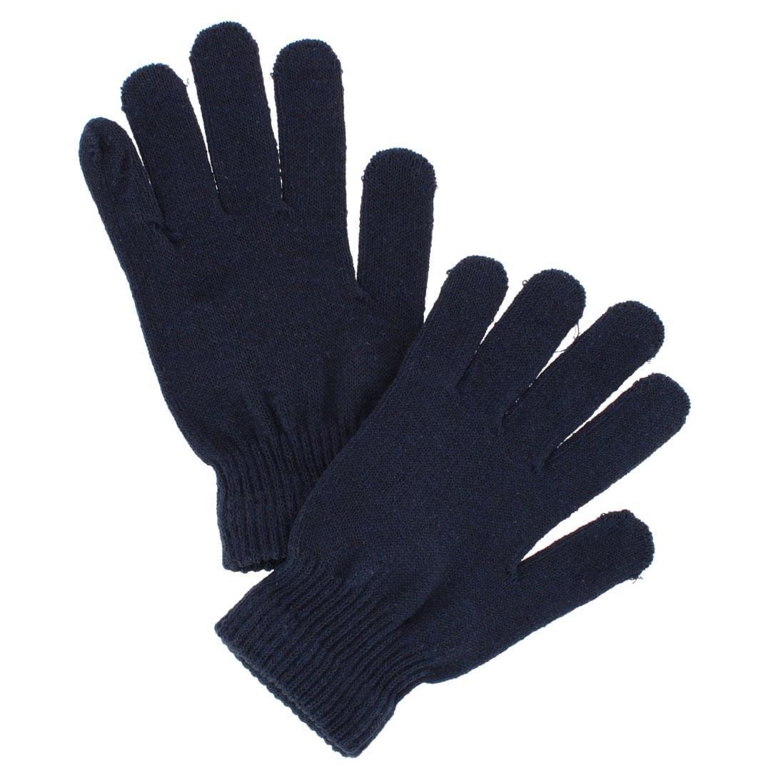 CTM® Adult One Size Winter Beanie Hat and Gloves Set by Wootie - Navy