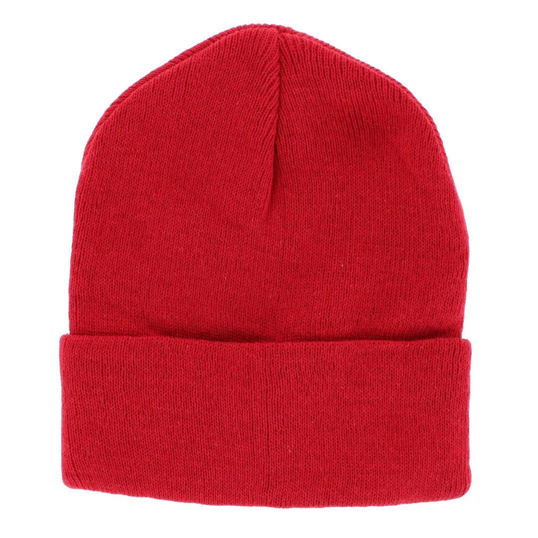 CTM® Adult One Size Winter Beanie Hat and Gloves Set by Wootie - Red