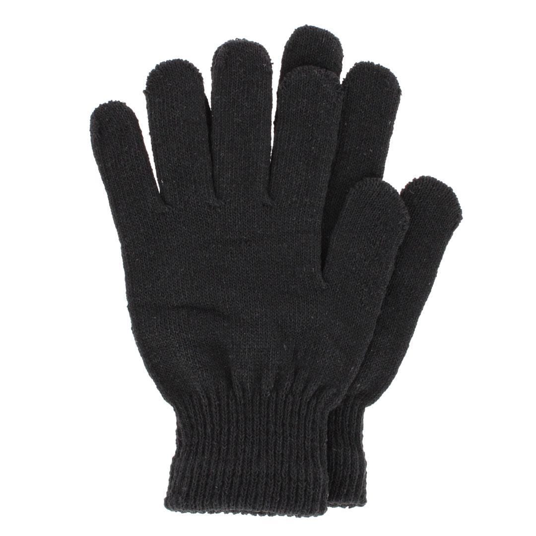 CTM® Adult One Size Winter Beanie Hat Gloves and Scarf Set by Wootie - Black