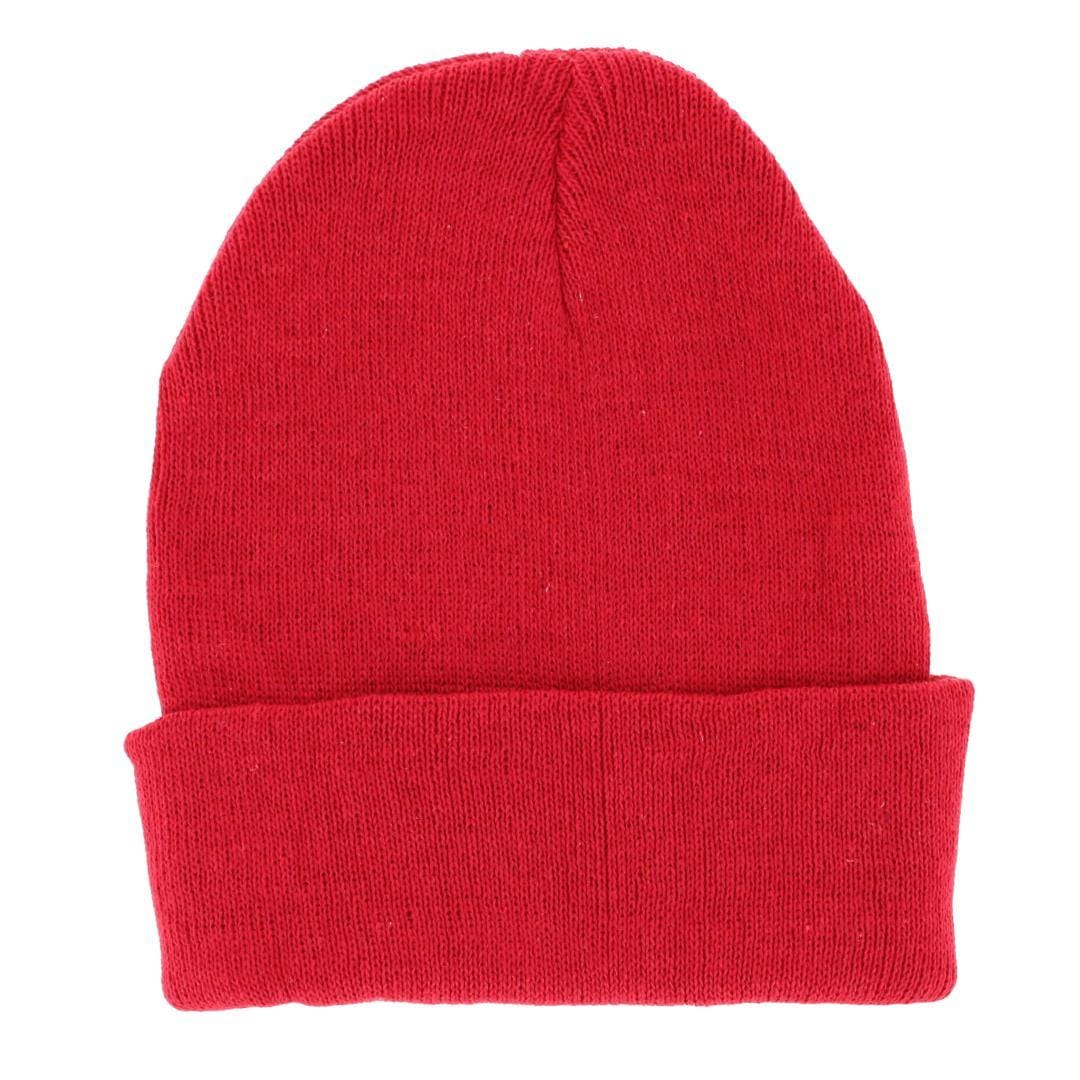 CTM® Adult One Size Winter Beanie Hat Gloves and Scarf Set by Wootie - Red