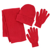 Adult One Size Winter Beanie Hat Gloves and Scarf Set by Wootie