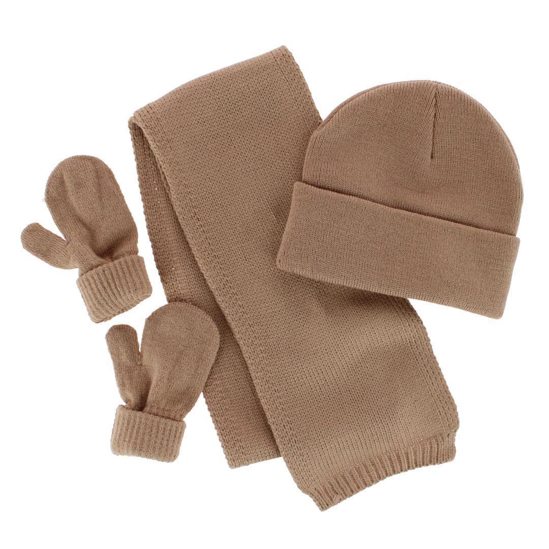 CTM® Kids' One Size Winter Beanie Hat Mitten and Scarf Set by Wootie