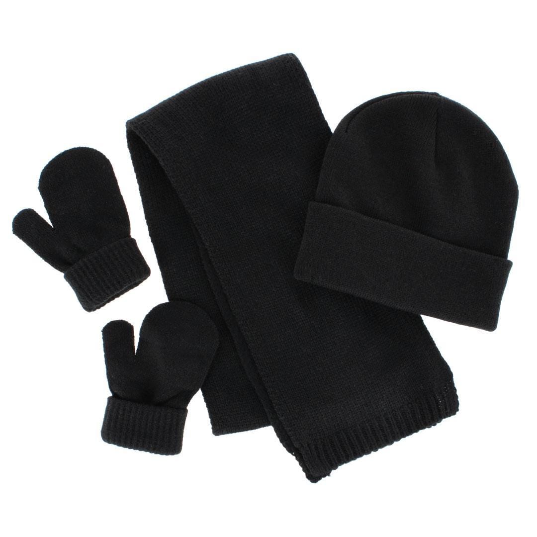 CTM® Kids' One Size Winter Beanie Hat Mitten and Scarf Set by Wootie