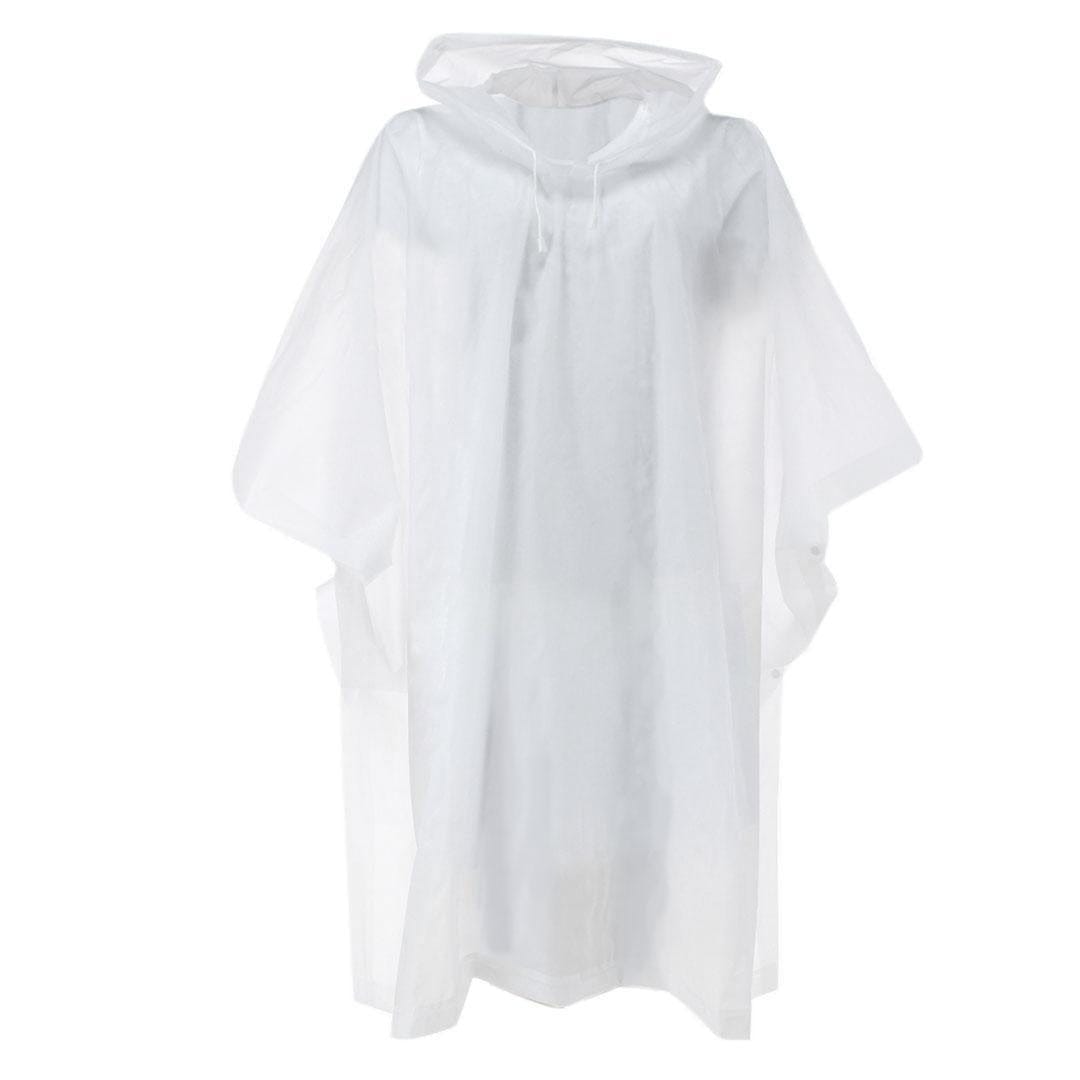CTM® Adult Waterproof Reusable Rain Poncho by Wootie - Clear