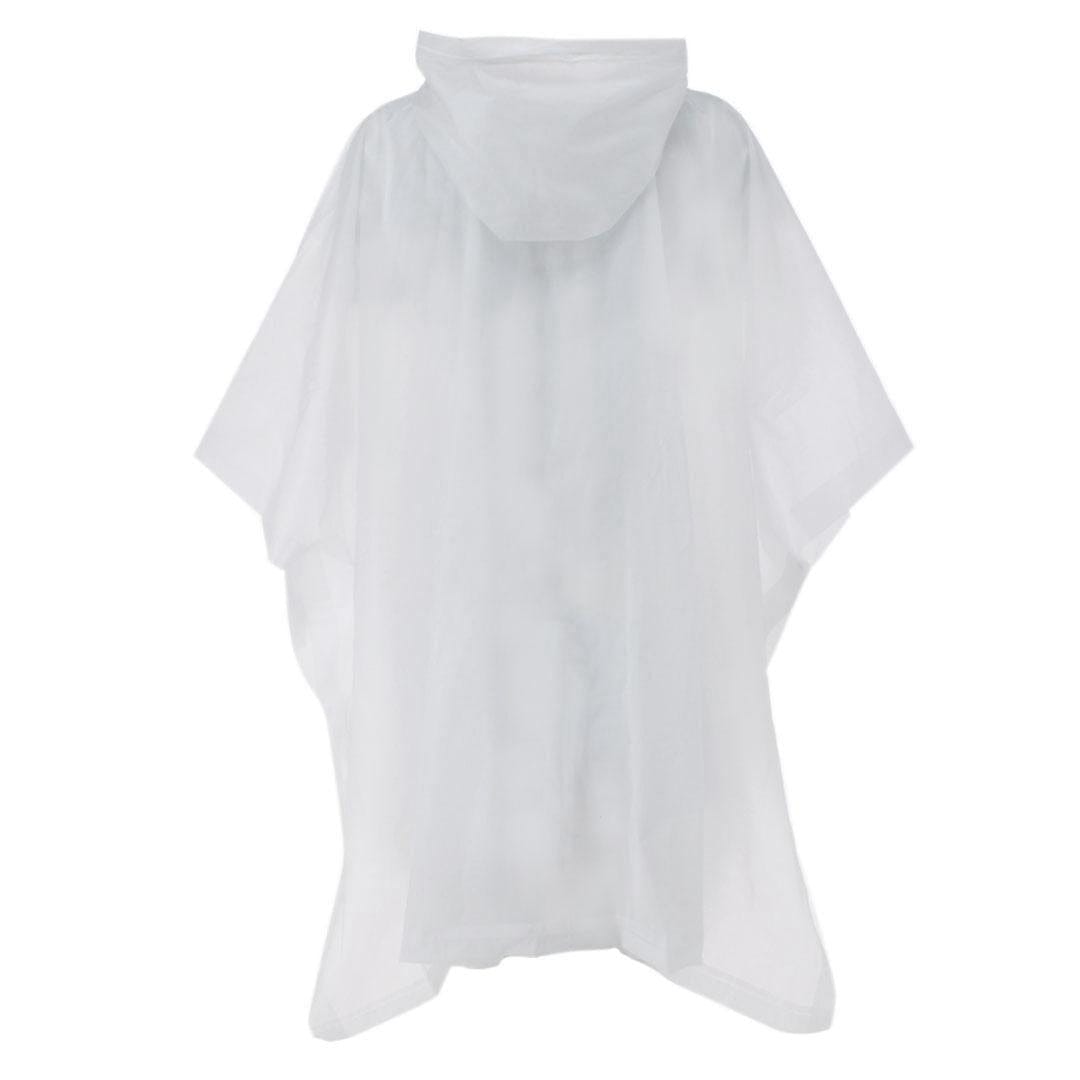 CTM® Adult Waterproof Reusable Rain Poncho by Wootie - Clear