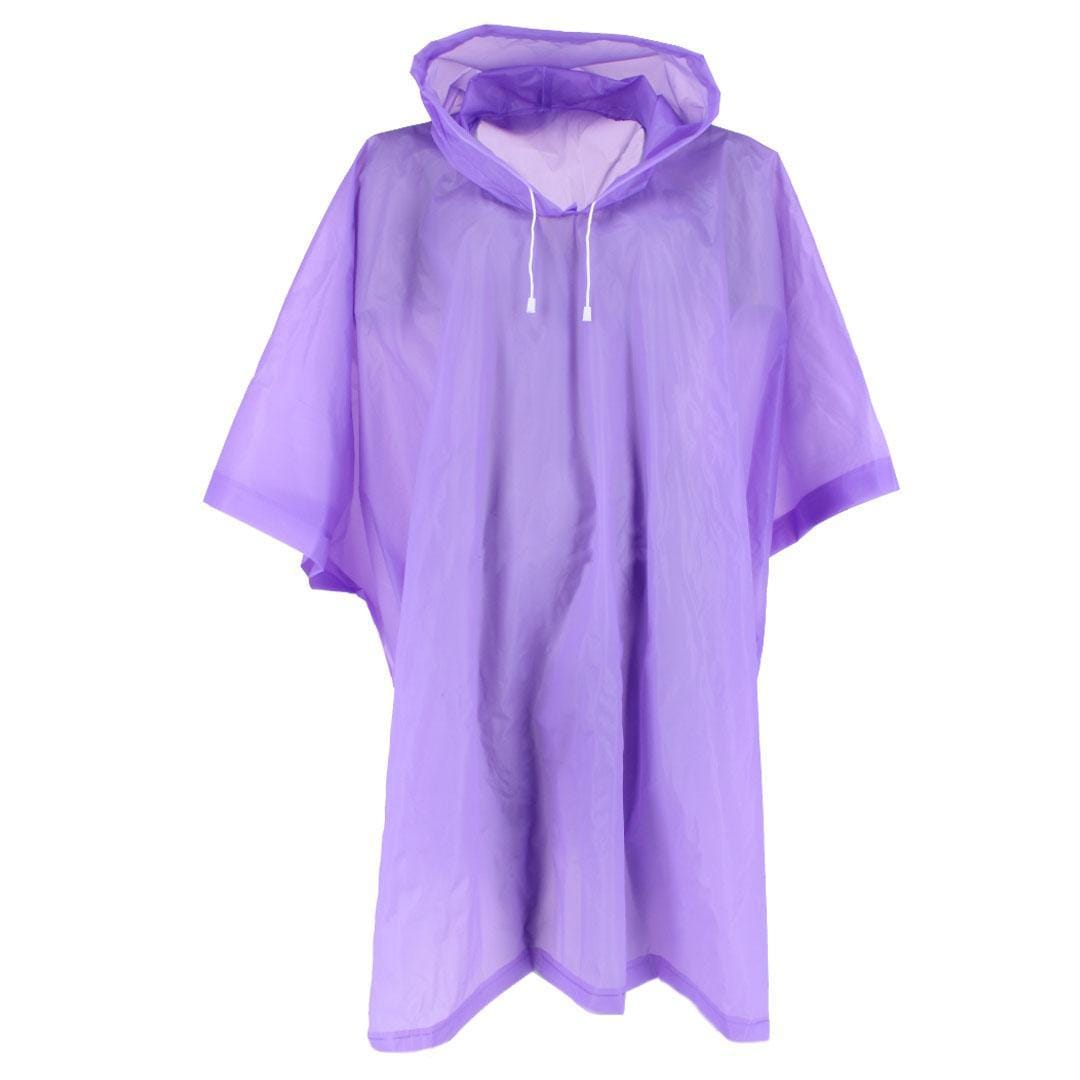CTM® Adult Waterproof Reusable Rain Poncho by Wootie - Purple