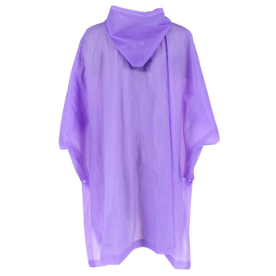 CTM® Adult Waterproof Reusable Rain Poncho by Wootie - Purple