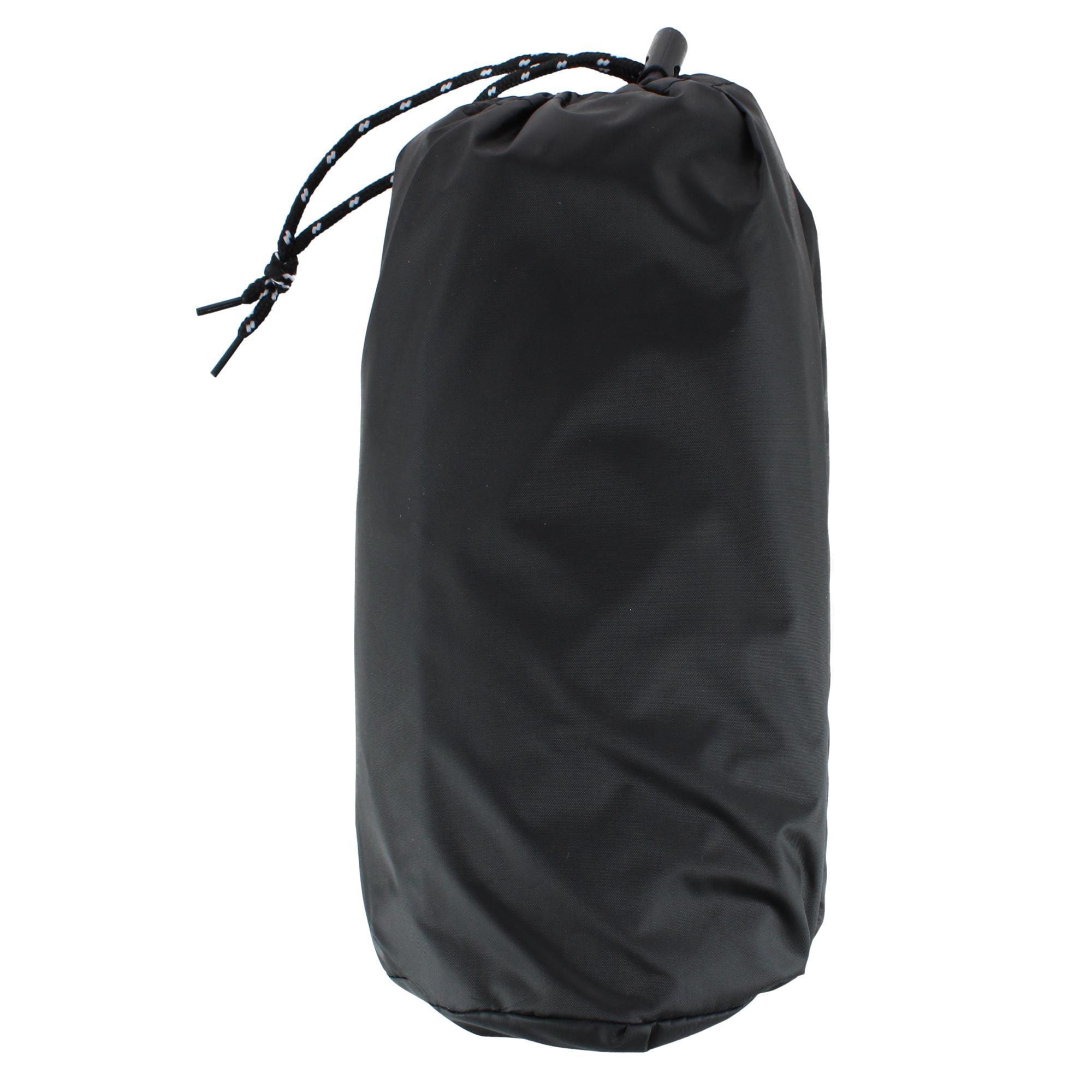 CTM® Adult Reusable Water Resistant Rain Jacket with Hood and Pockets - Black